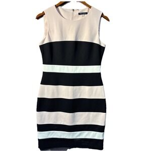 Tommy Hilfiger Sheath Dress Women's Size 6‎ Powder Pink Colorblock Sleeveless